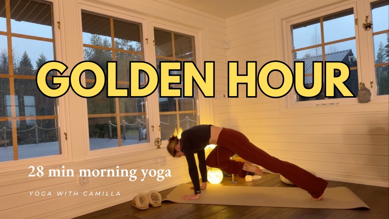 Golden Hour #1 - morning yoga class (28 min) 🌄
