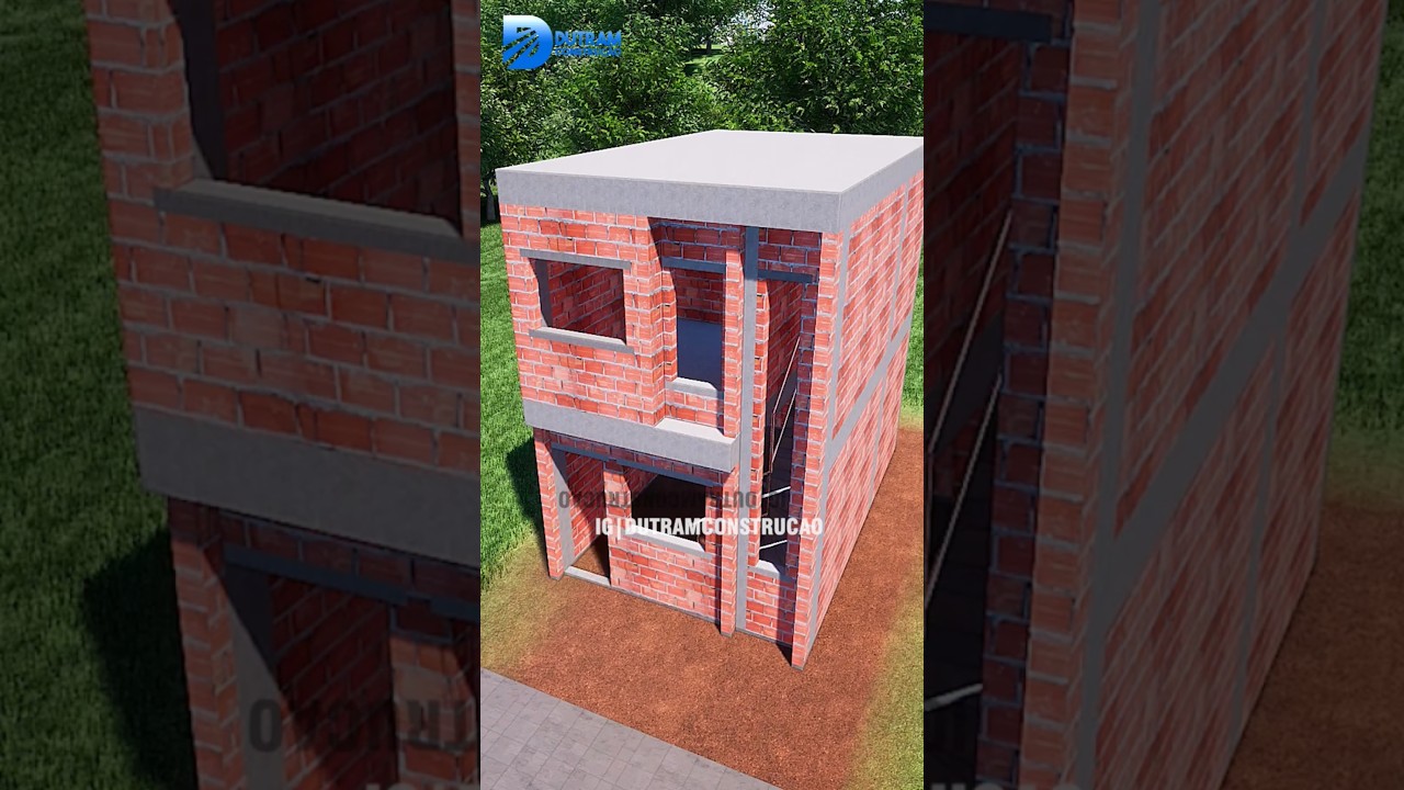 1700 TIJOLOS, 4X6M E ECONOMIA | CASA COMPACTA | #shorts