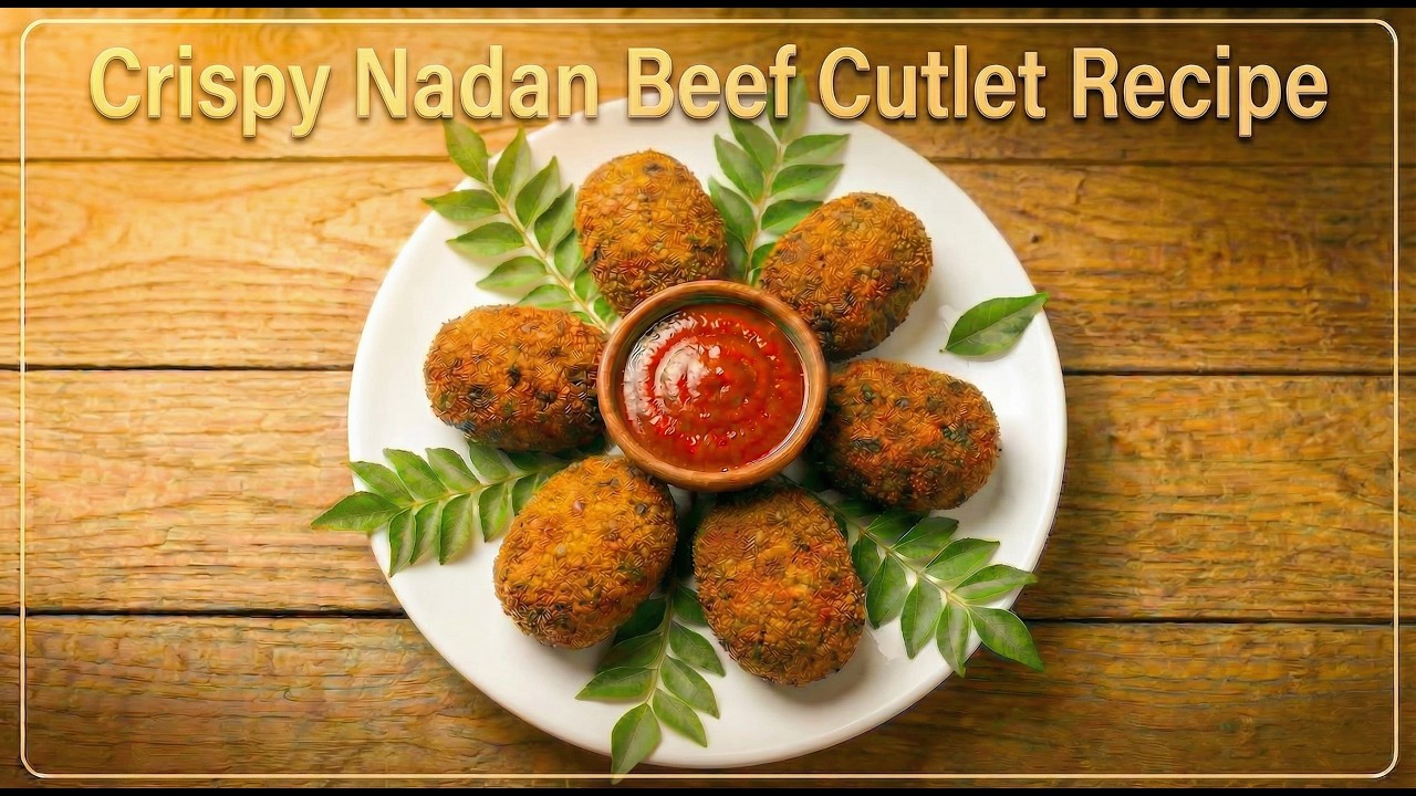 ക്രിസ്പി നാടൻ ബീഫ് കട്ലറ്റ് | Kerala Style Beef Cutlet Recipe | Easy Tea Time Snack