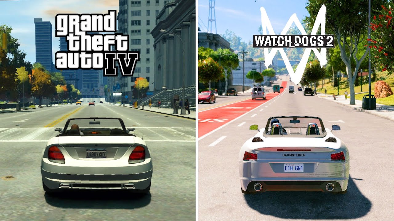 GTA IV vs WATCH DOGS 2 - Best Comparison