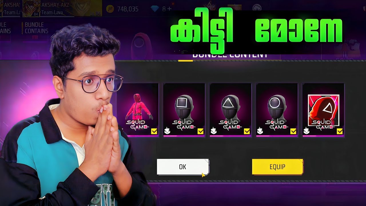 Rip Diamonds 😭 Squid Game Ring Event കറക്കി | Freefire Malayalam 