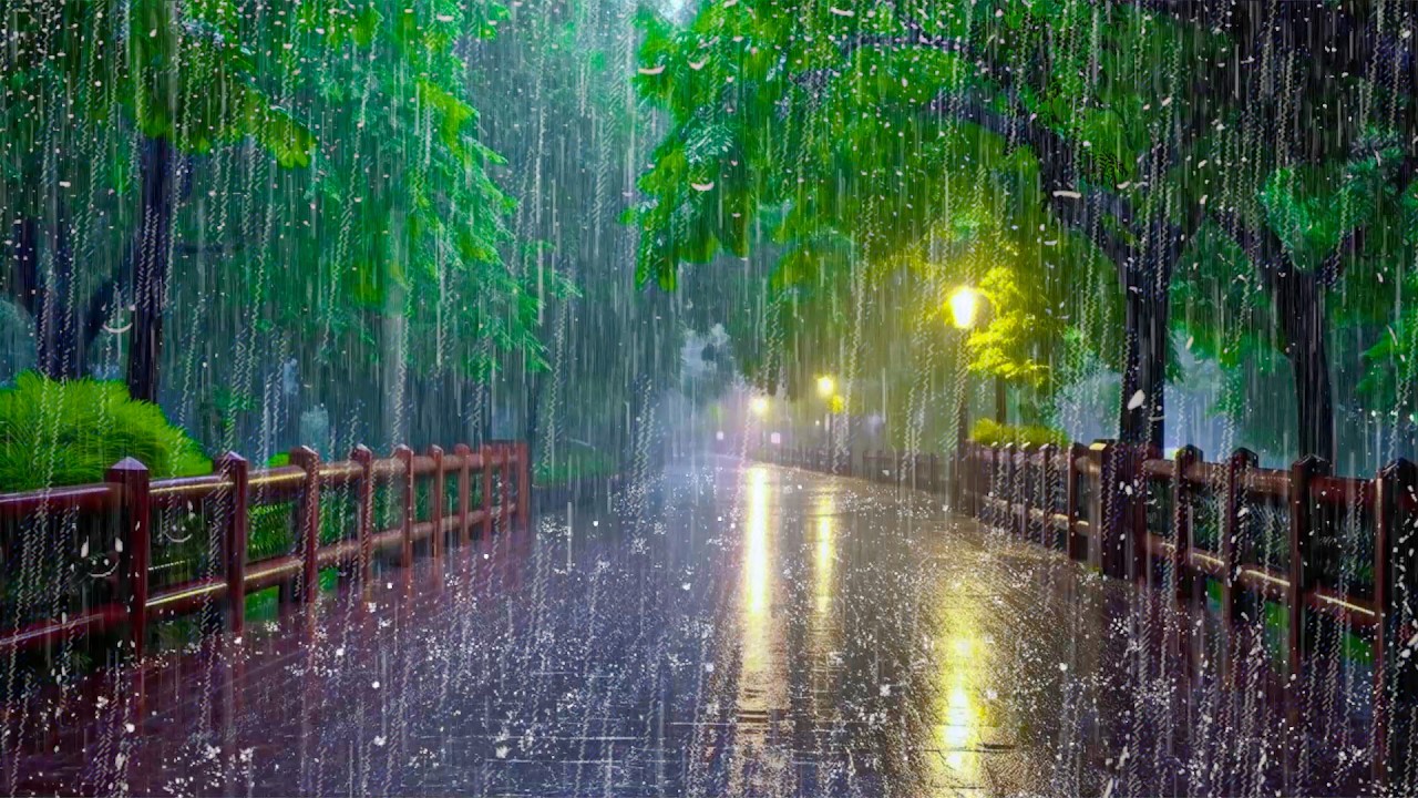SOLUZIONE NATURALE PER SONNO PROFONDO con Pioggia Battente e Tuoni Sulla Strada Deserte di Notte