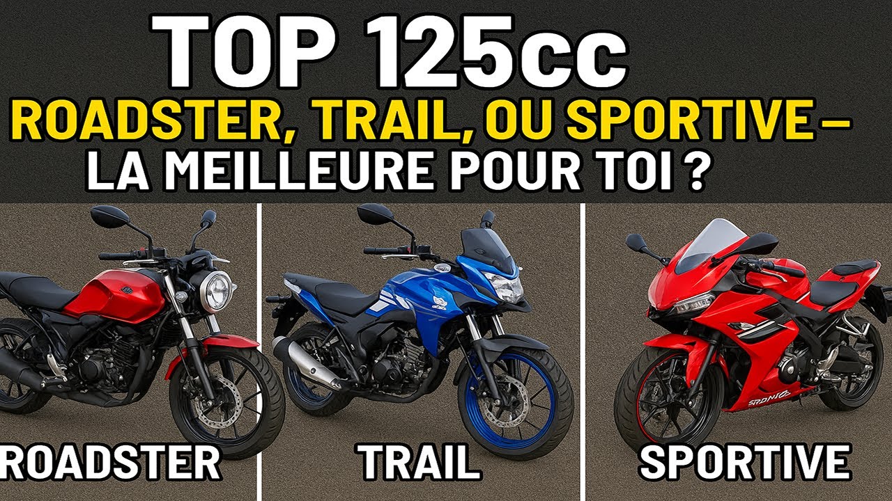 Top 125cc : Roadster, trail, ou sportive – la meilleure pour toi ?