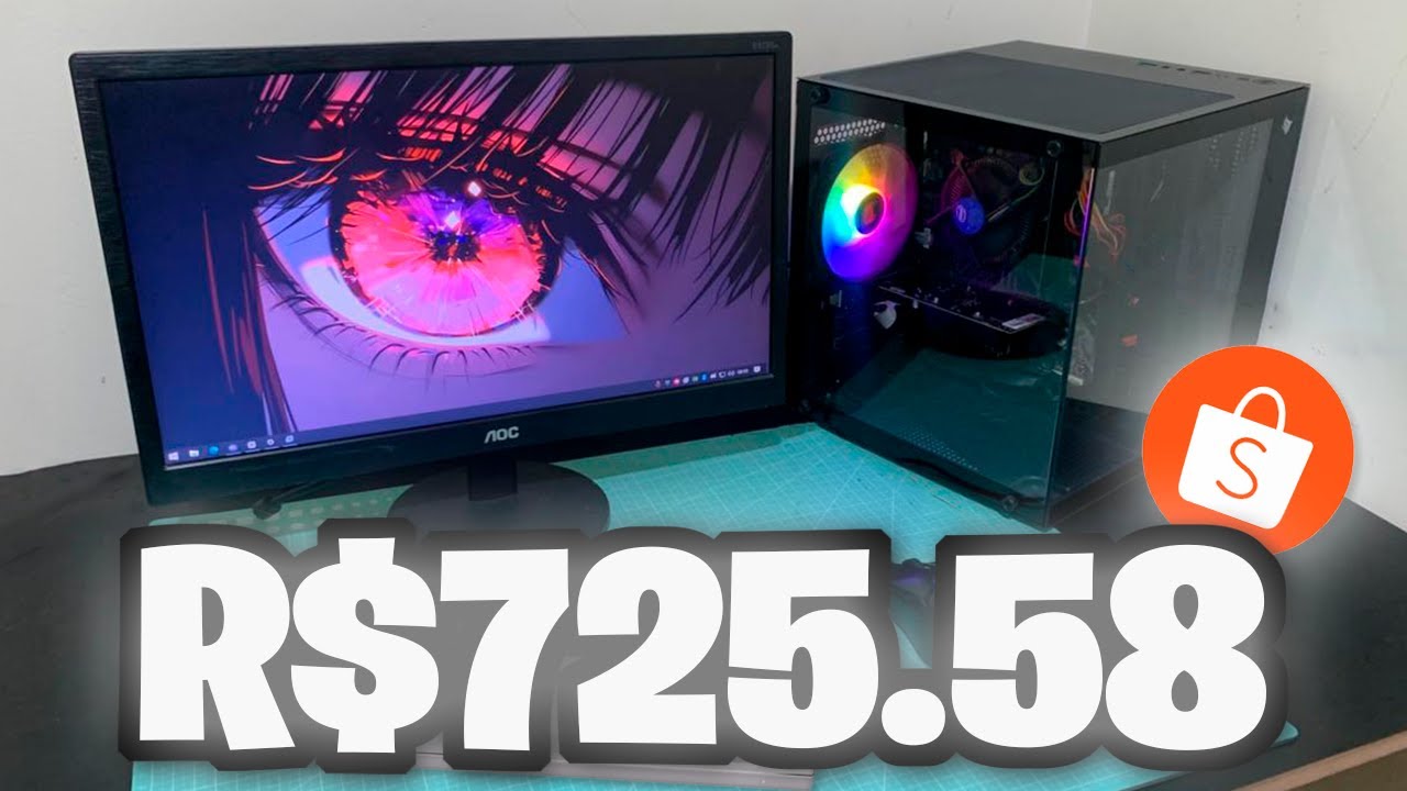 Montei um PC GAMER de R$700 com peças da SHOPEE e OLX... (Rodou tudo?!)