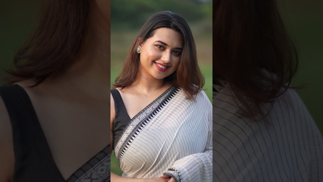 Black & White Handwoven Cotton Saree | Lightweight Sarees for Daily Wear– I Love Sarees