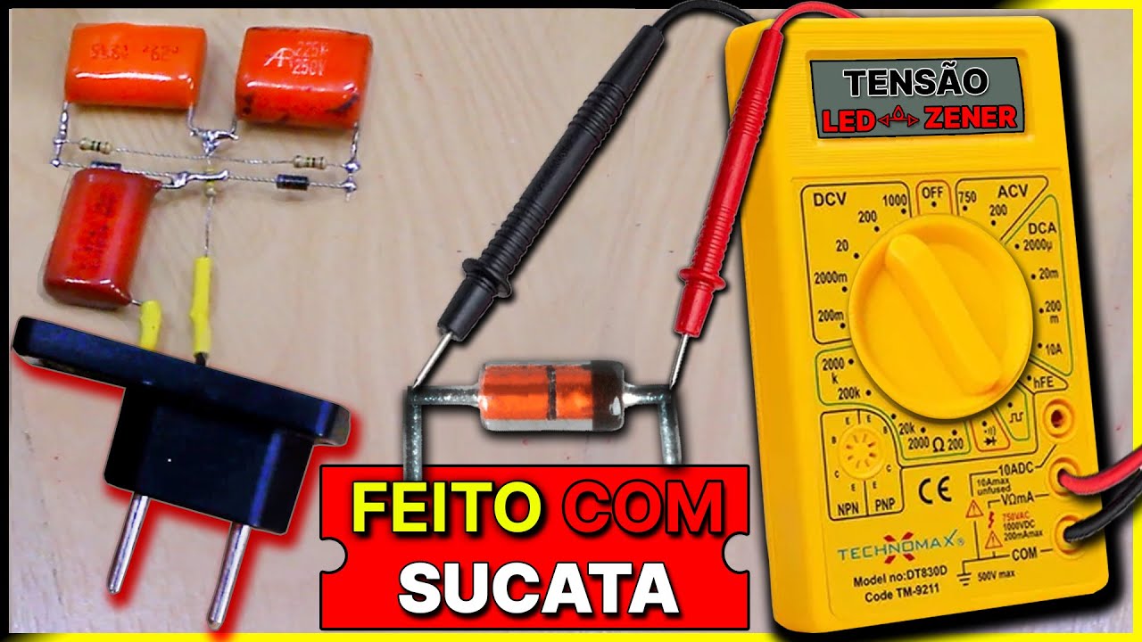 Como Fazer MEDIDOR DE TENSÃO Zener,  LEDs e Diodos 🌟 (CIRCUITO CASEIRO)