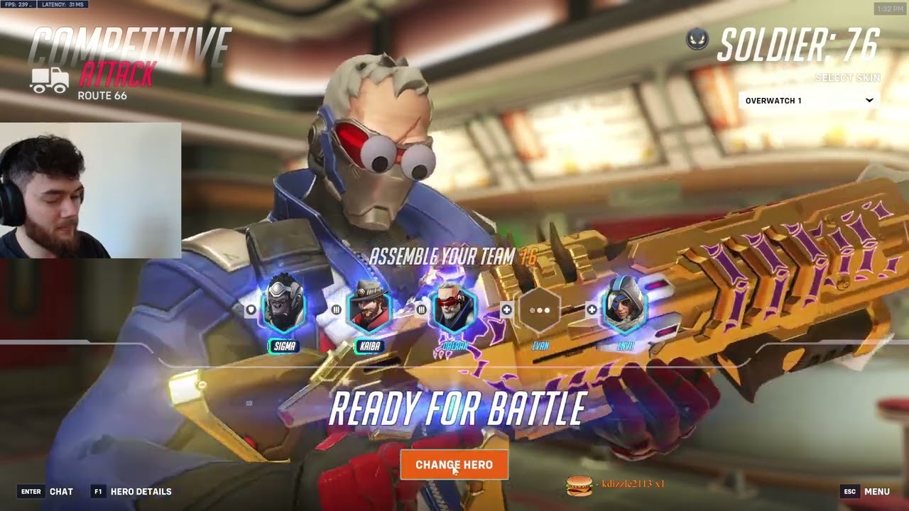 ЧЕЛОВЕК-АИМБОТ!ДАФРАН БЕЗУМНЫЙ СОЛДАТ 76 OVERWATCH 2 СЕЗОН 15 ТОП-500 ГЕЙМПЛЕЙ