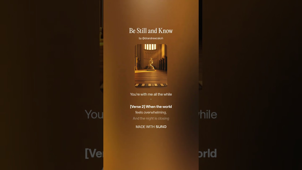 Be Still and Know