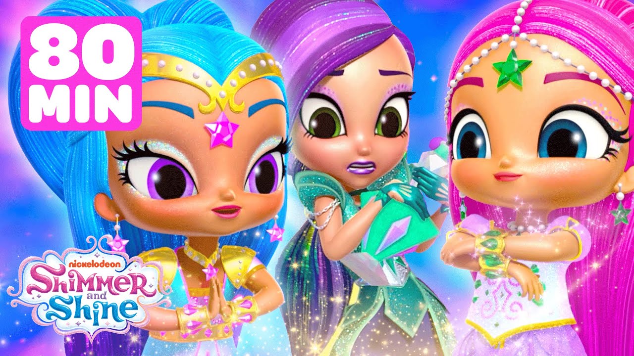 Shimmer and Shine Use Magic to Stop Zeta's Spells! | 80 Minute Compilation | Shimmer and Shine