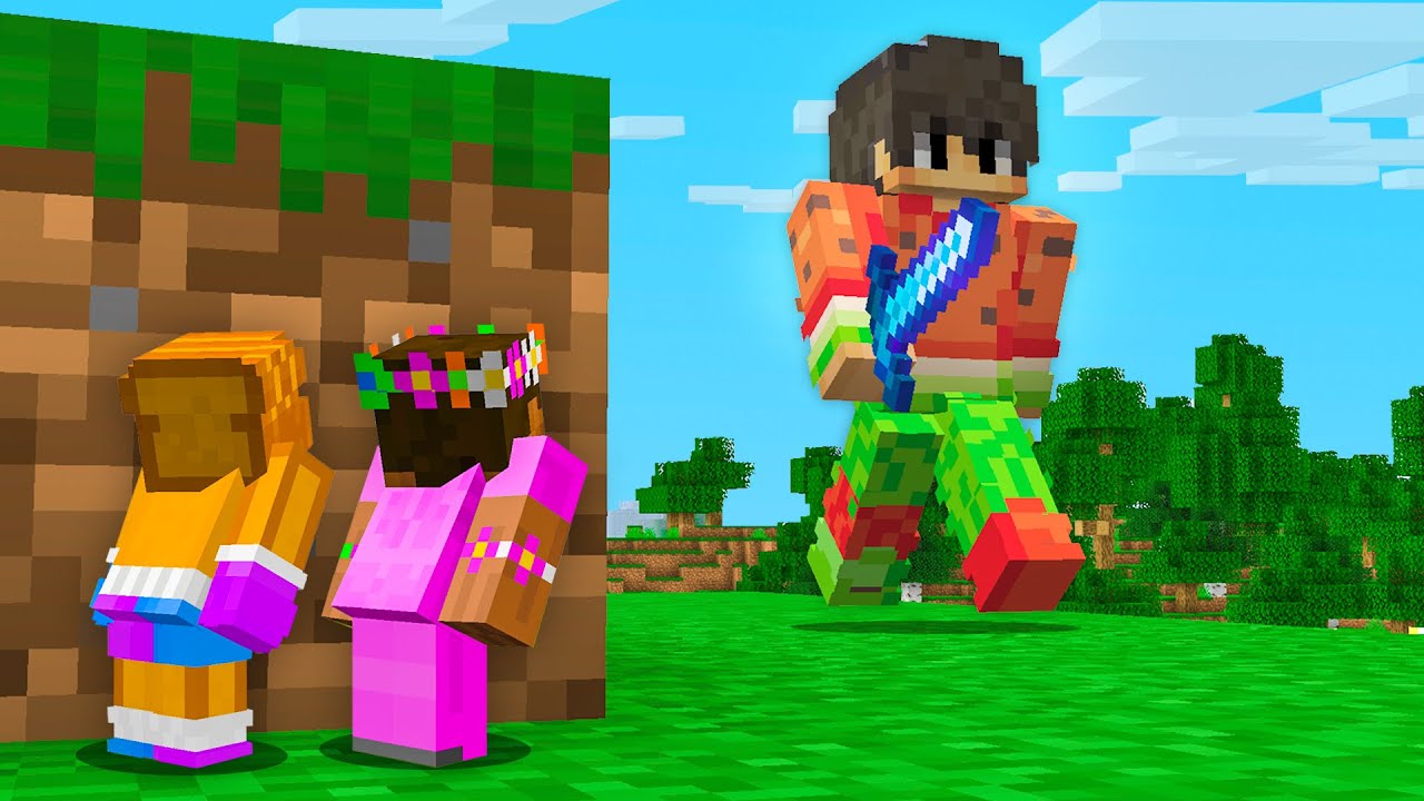Cache-Cache version Taille Aléatoire sur Minecraft..