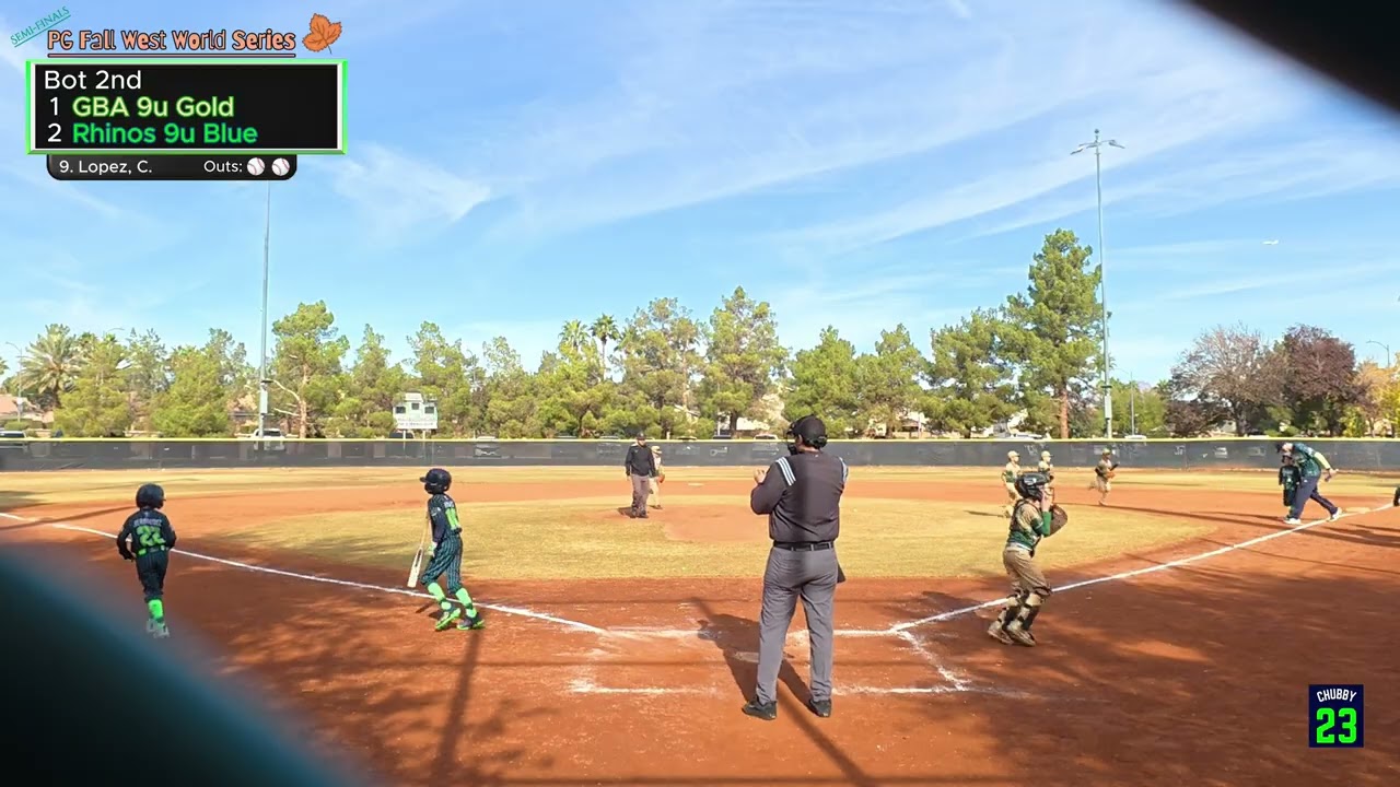 Perfect Game Vegas - Fall West World Series - Rhinos 9u Blue vs GBA 9u Gold (Semi-Finals)