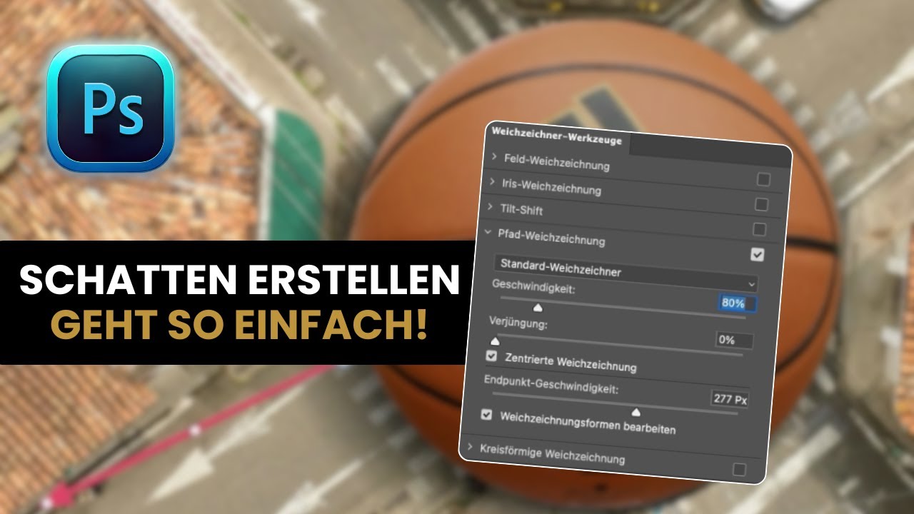 Der EINFACHSTE Weg zu Schatten – Photoshop Trick mit wenigen Klicks
