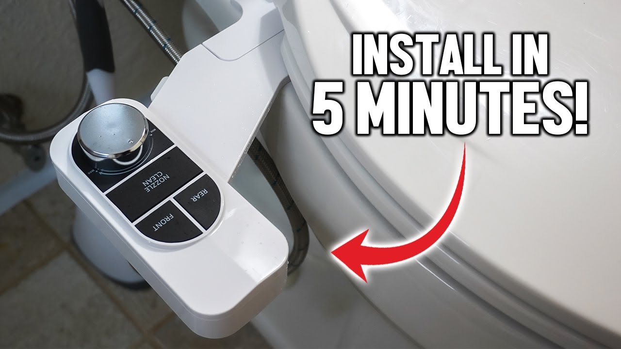 How To Install A Toilet Bidet In LESS Than 5 Minutes! DIY