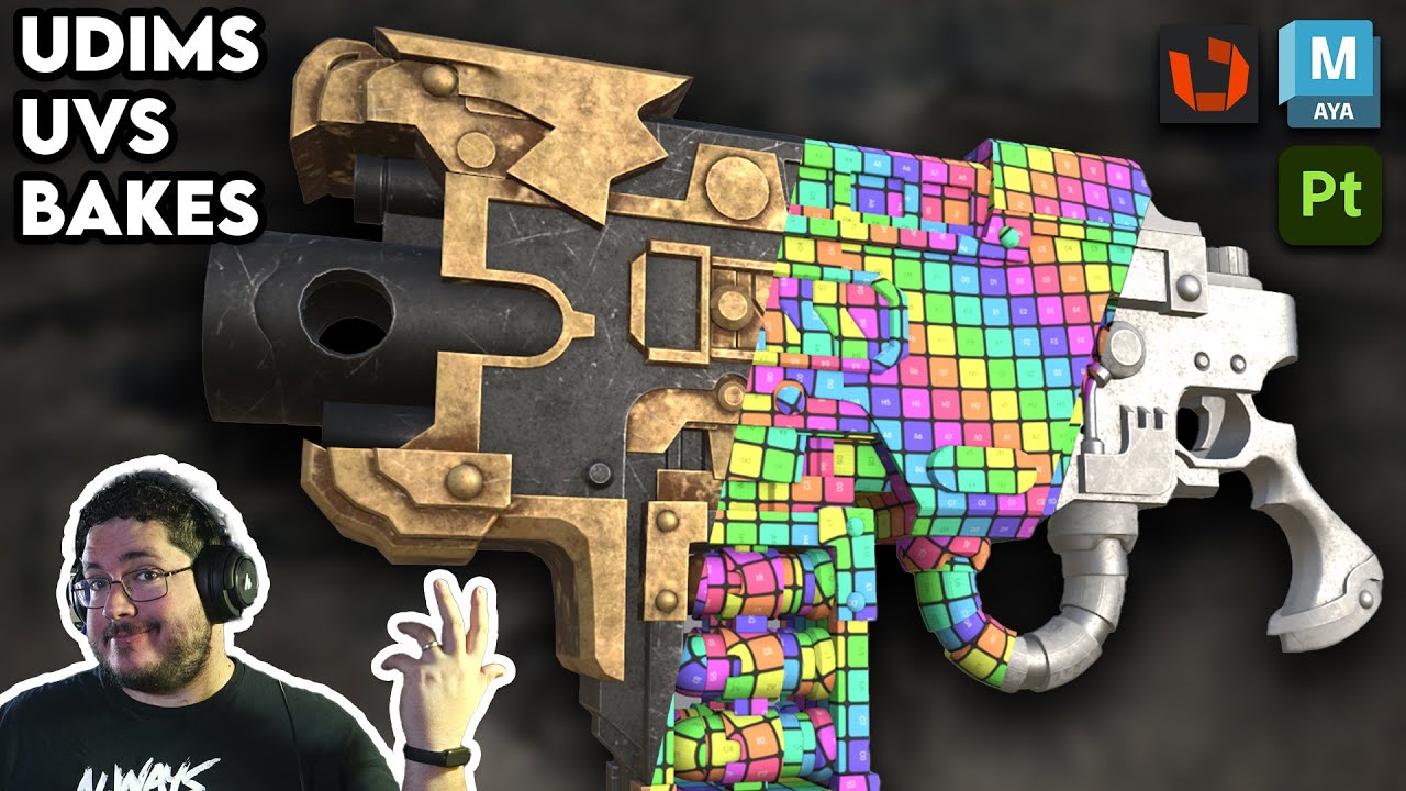 3D Prop Modelling: Uv Layout, Rizom Uv, Udims and Bakes