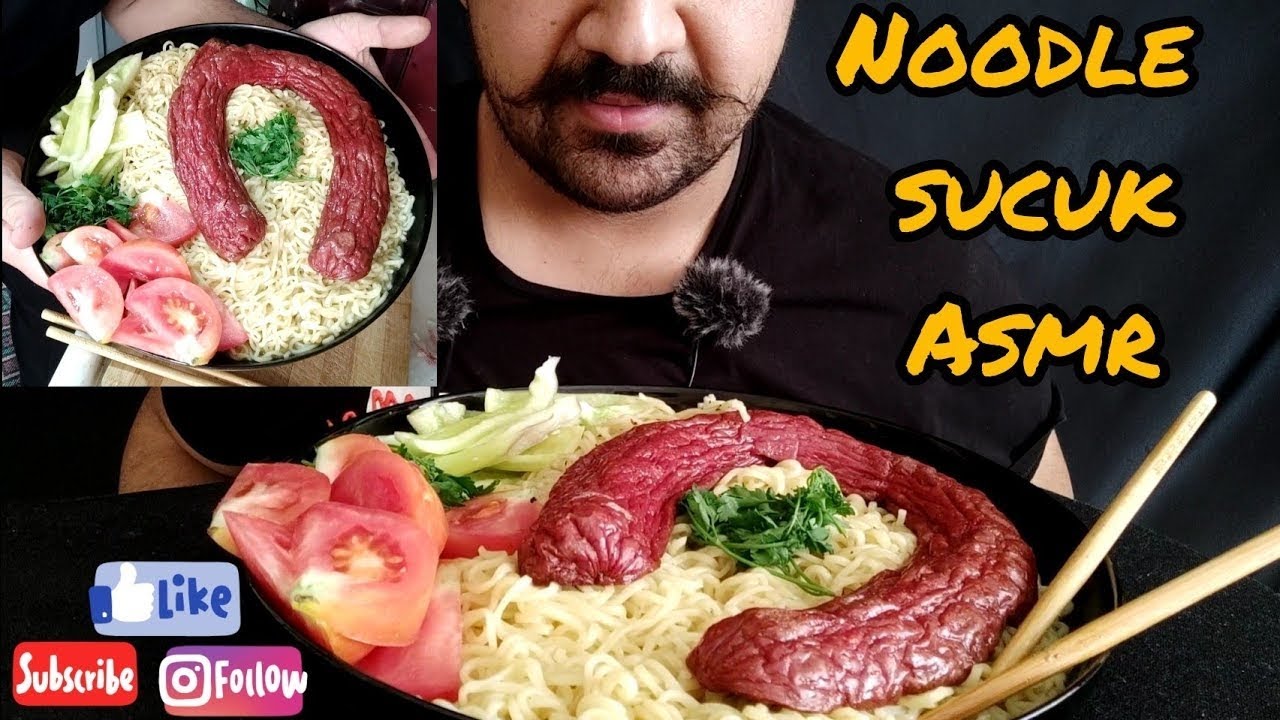 NOODLE SUCUK ASMR  / NOODLE SUSAGE ASMR / TÜRKÇE ASMR / TURKİSH ASMR / BEKOLATTE ASMR