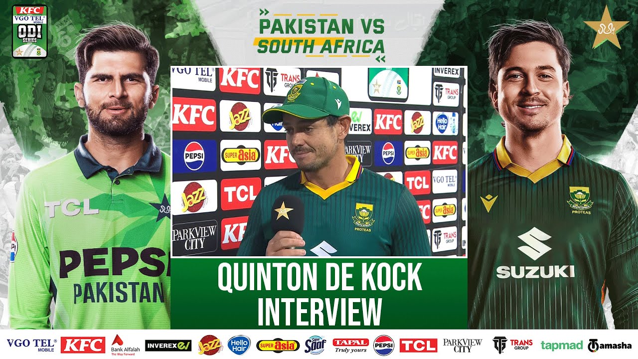 Quinton de Kock Interview | Pakistan vs South Africa ODI Series | 3rd ODI | PCB | M2R1U