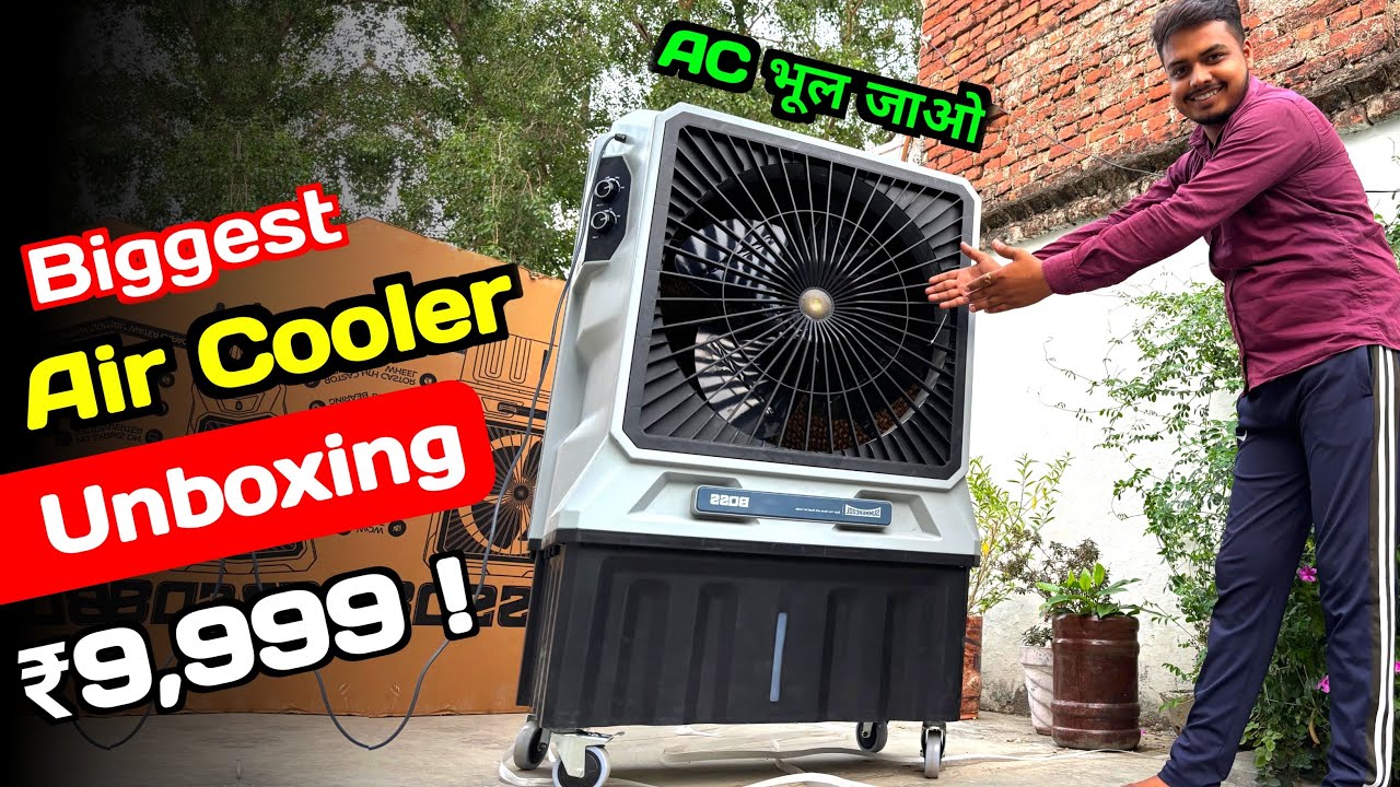 Summer cool Boss Air cooler Unboxing & Full review, Work on Inverter, 130L Tank & Much More 🔥