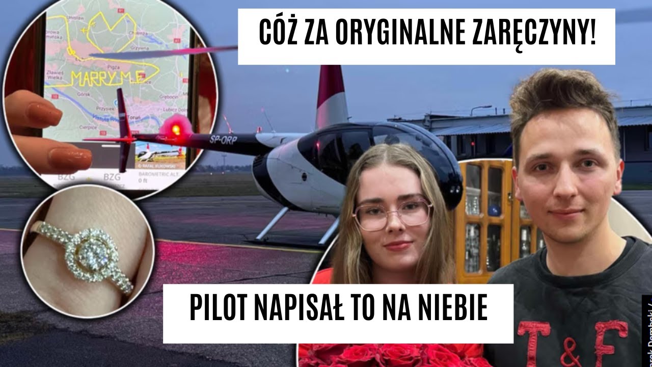 Oświadczyny w czasie lotu. Pilot napisał to na niebie!