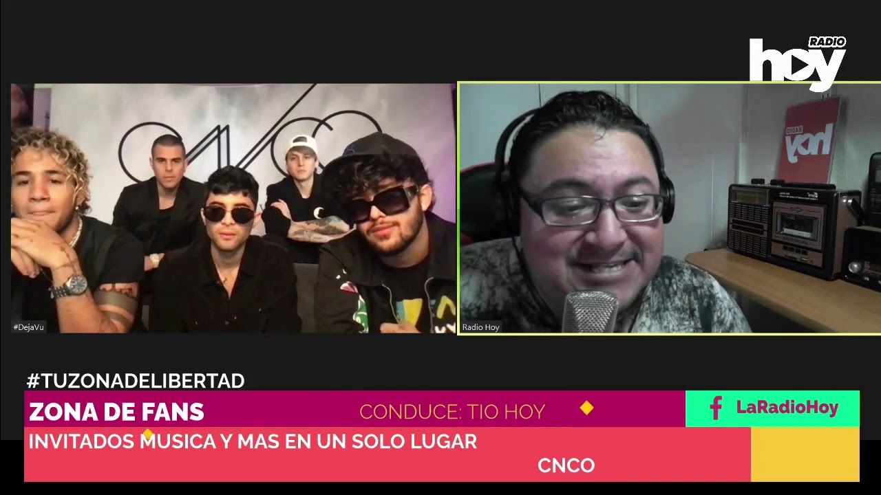 Entrevista CNCO Radio Hoy  Promoción #Dejavu