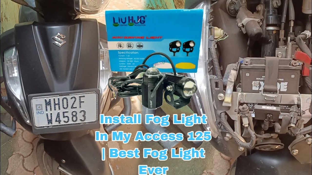 Install Fog Light In My Access 125 | Best Fog Light Ever