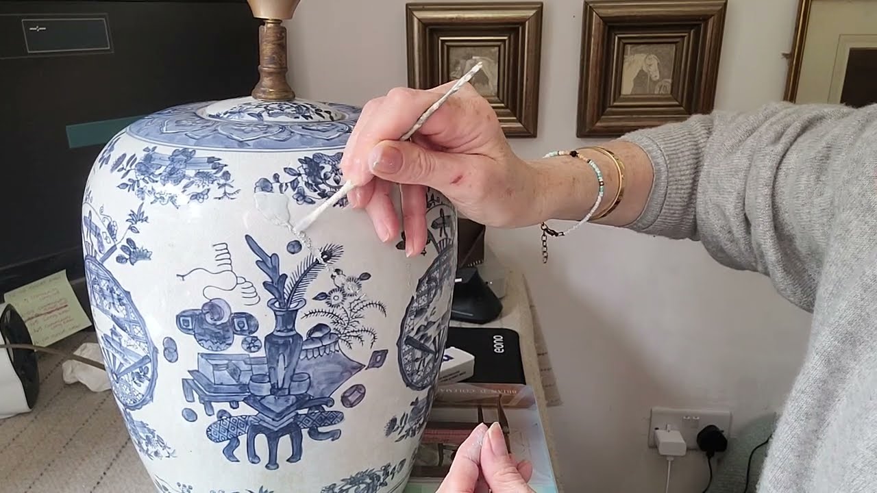 Porcelain and Ceramic Repair Using Milliput  #ceramics #restoration #porcelain #repair #diycraft