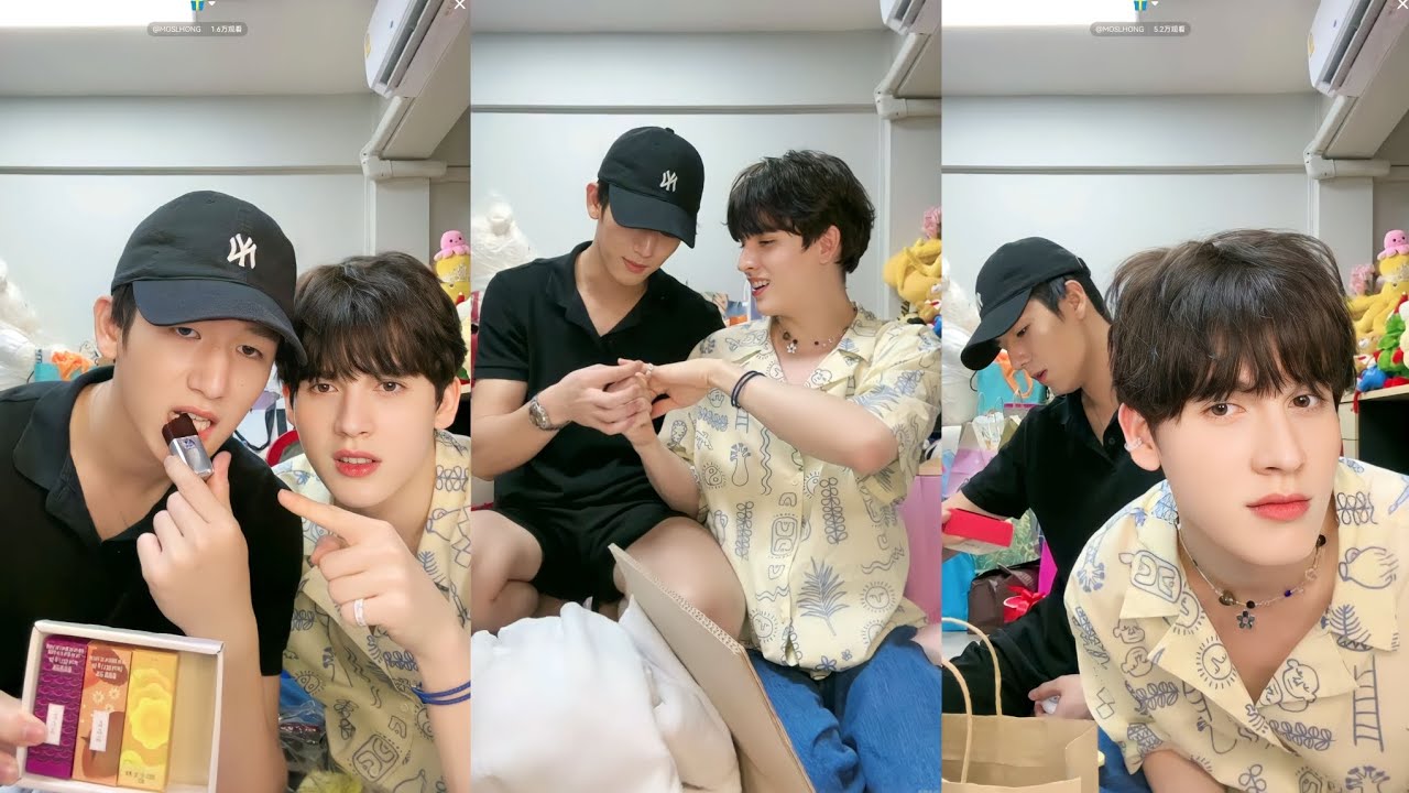 [MOSBANK] 230222 MOSLHONG Weibo + ISBANKY TikTok Live (Unboxing Fanclubs' Gifts)