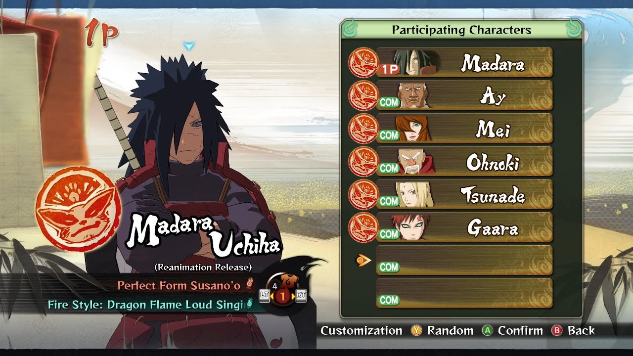Madara Uchiha vs 5 Kage — Naruto Shippuden Ultimate Ninja Storm 4