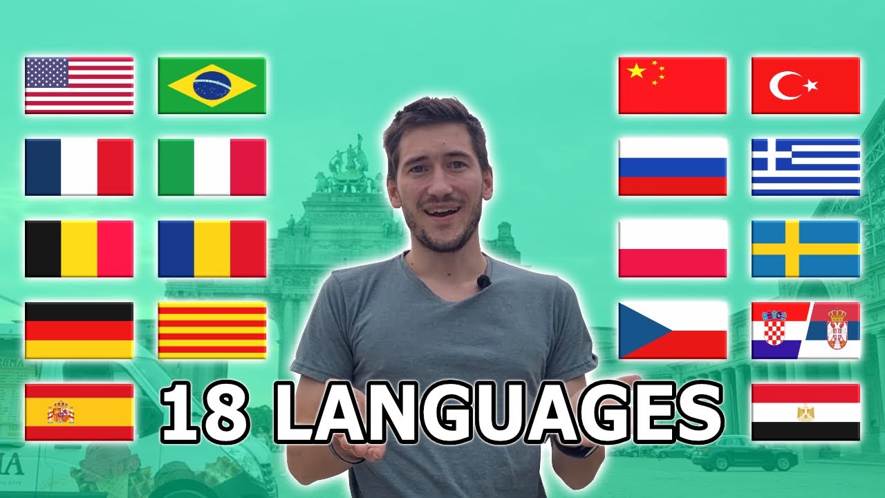 Belgian polyglot improvising in 18 languages (SUBTITLES IN ENGLISH)