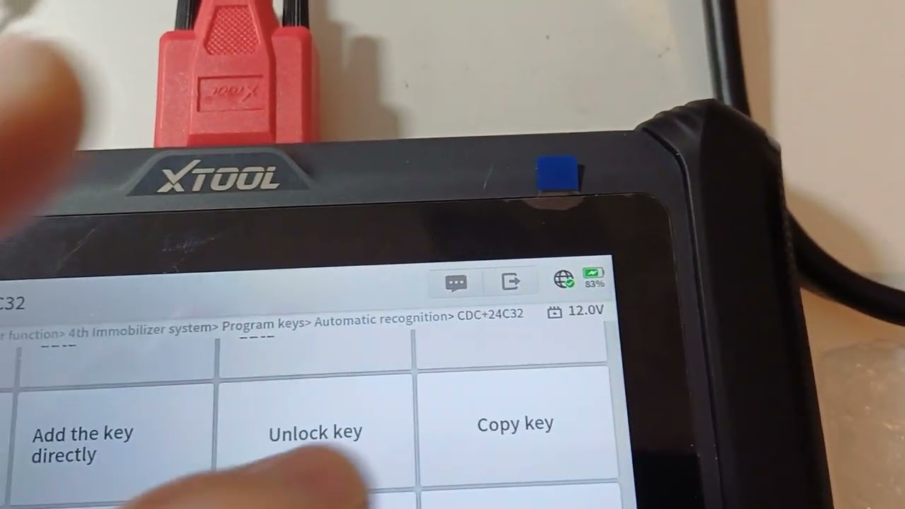 XTOOL X100 pad s. VW golf 2009 All keys lost.