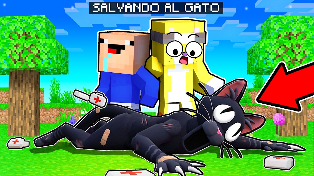 Спасение кота от &laquo;99 ночей в лесу&raquo; в Minecraft!