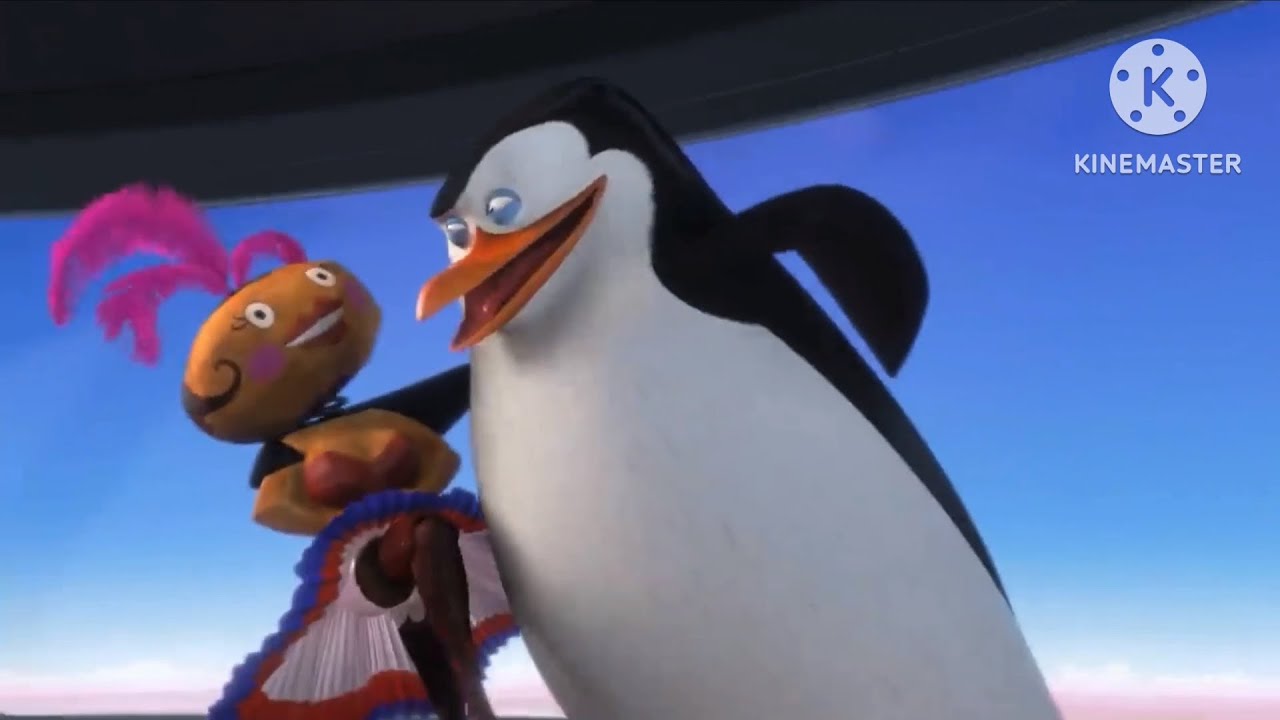 Penguins fall out a sky add round 1