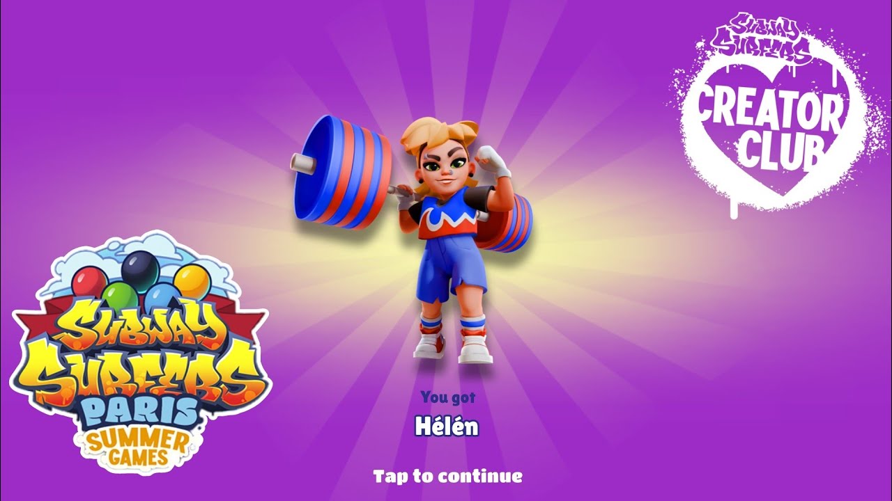 Subway Surfers Upcoming Character HÉLÉN Gameplay in Subway Surfer World Tour PARIS Summer Games 2024