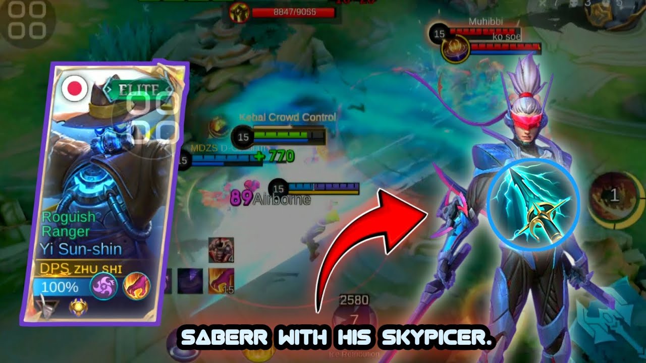 terrifying saber with skypicer with high stack 😵😵