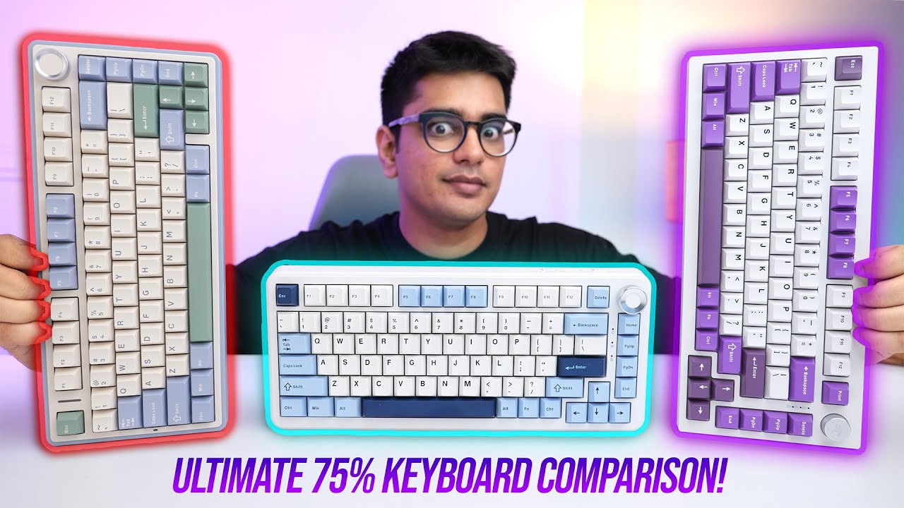 Ajazz AK820 Max Plus vs. Aula F75 vs. Kreo Swarm: Best 75% Keyboard Comparison!