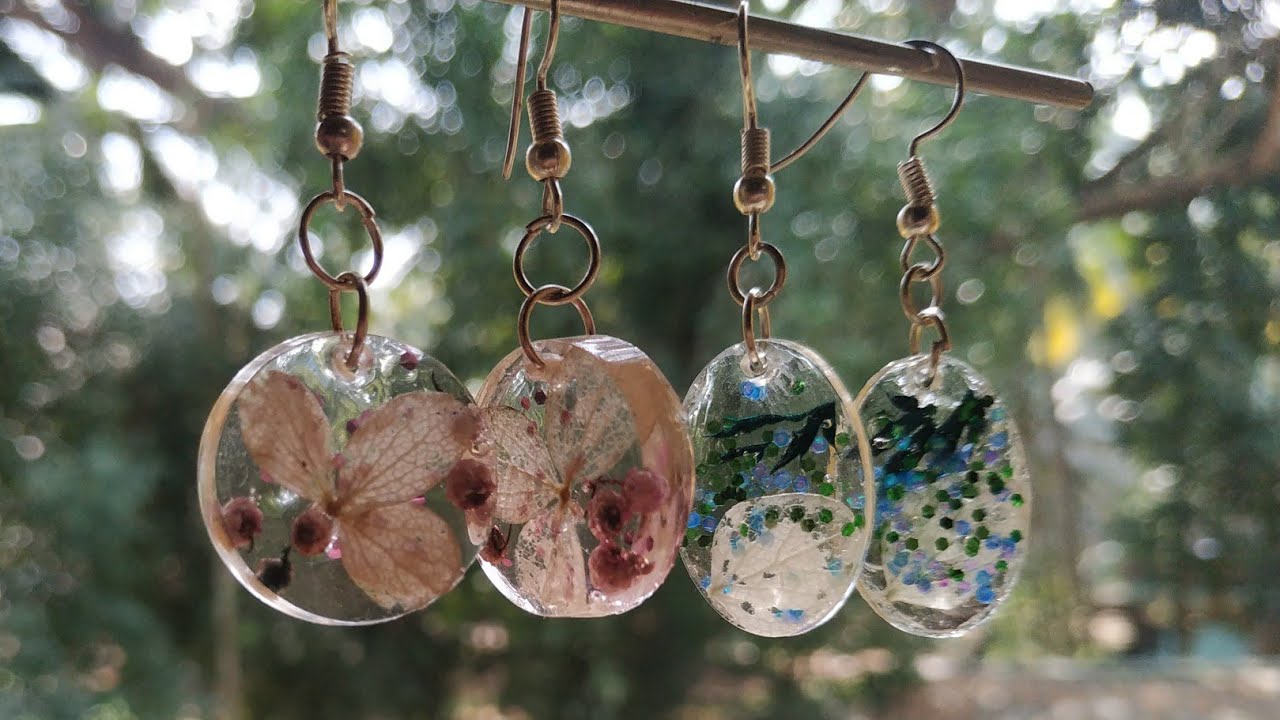 #resin #art #jewellery #diy   Resin art | earrings | amazing DIY | jewellery making | malayalam