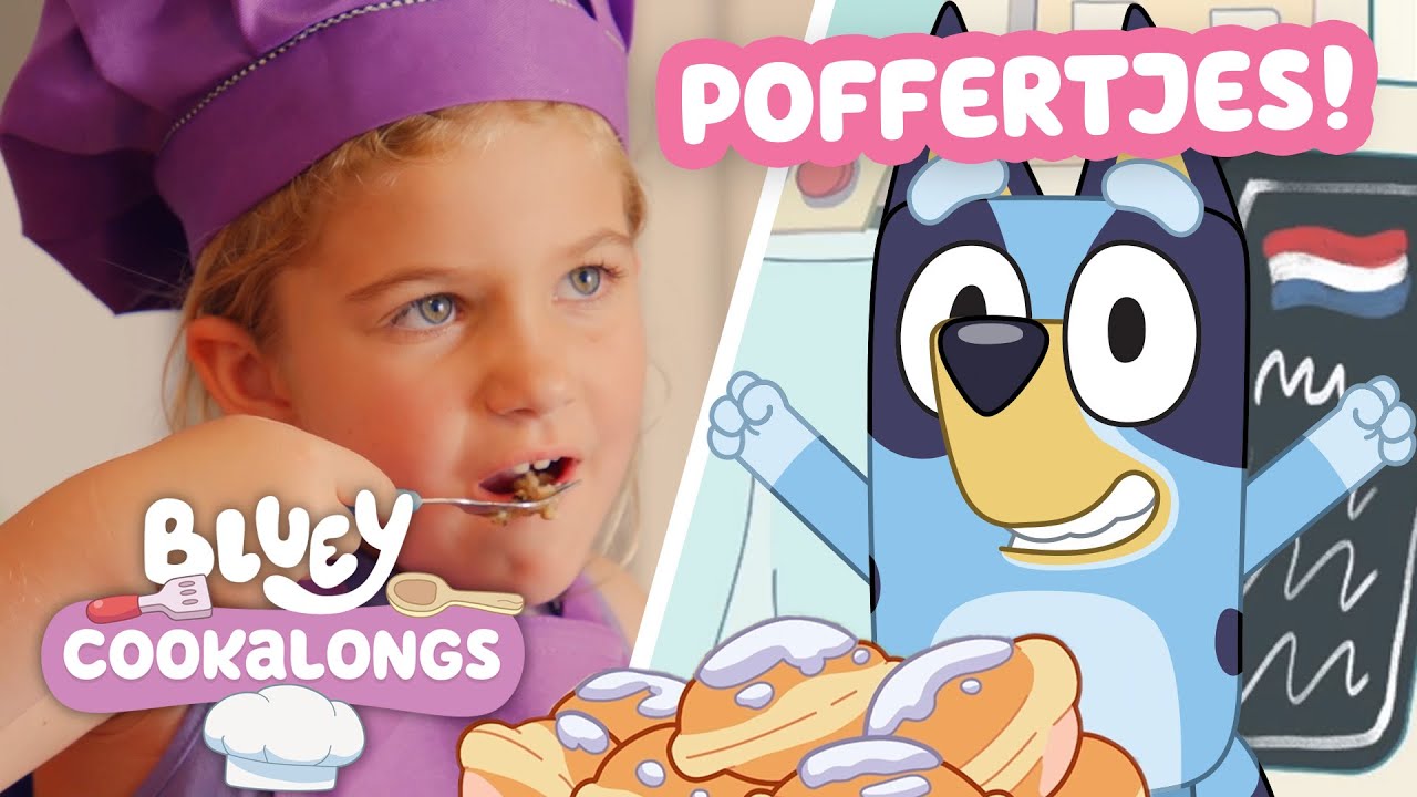 Bluey Cookalongs - Poffertjes 🇳🇱 💙 🥞 | Brand New Series ⭐️ | Bluey