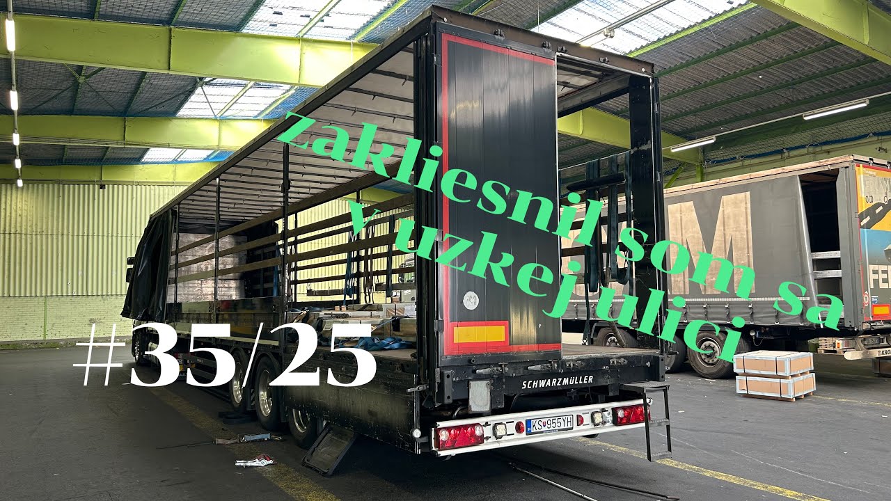 truck driver:zakliesnil som sa v uzkej ulici #35/25