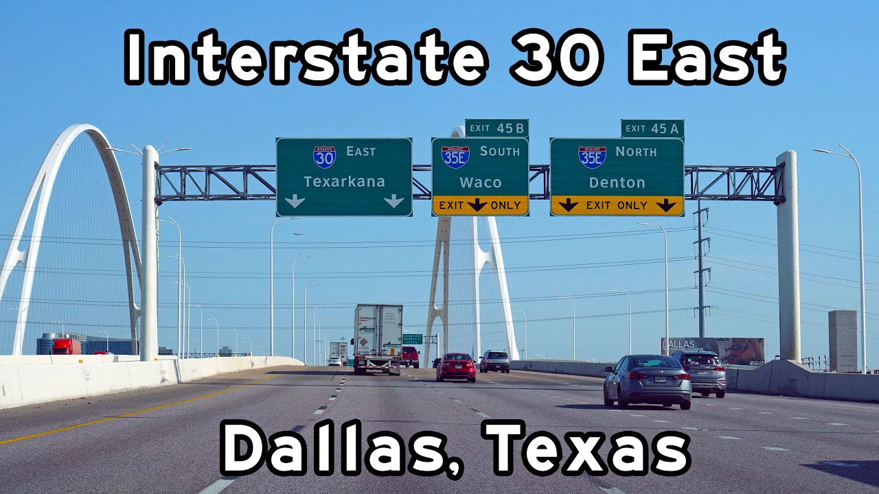 Interstate 30 East - Dallas / Forth Worth (DFW), Texas - December, 2022