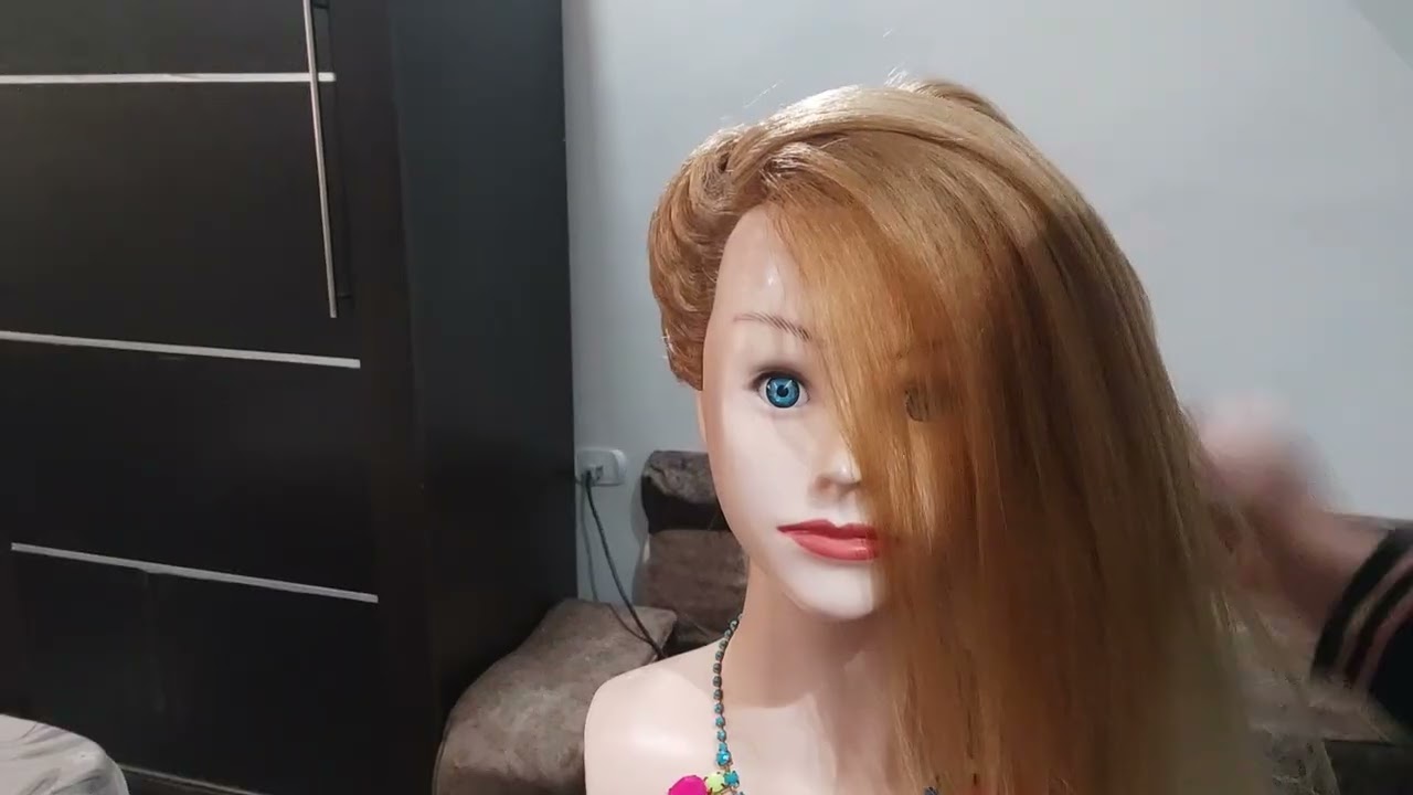 🤍 طريقة عمل شنيون الضفر مع غرة الحرشفة الملكية 🤍