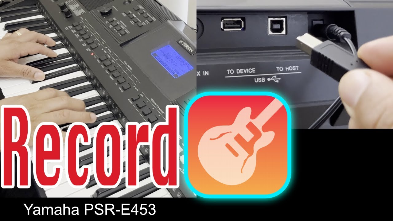 How to record Yamaha keyboard audio into GarageBand on iPad | Yamaha PSR-e453