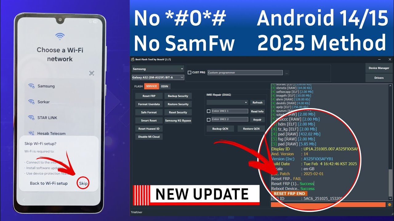 Samsung Frp Bypass Android 15 (No*#0*#) 2025 ✅| Samsung Frp Bypass New Security Patch 100% Free Tool