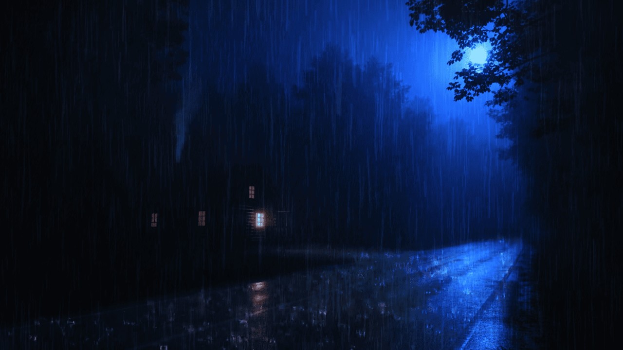 Cozy Sounds of Rain│Stormy Night Cabin│Calm│Deep Rest