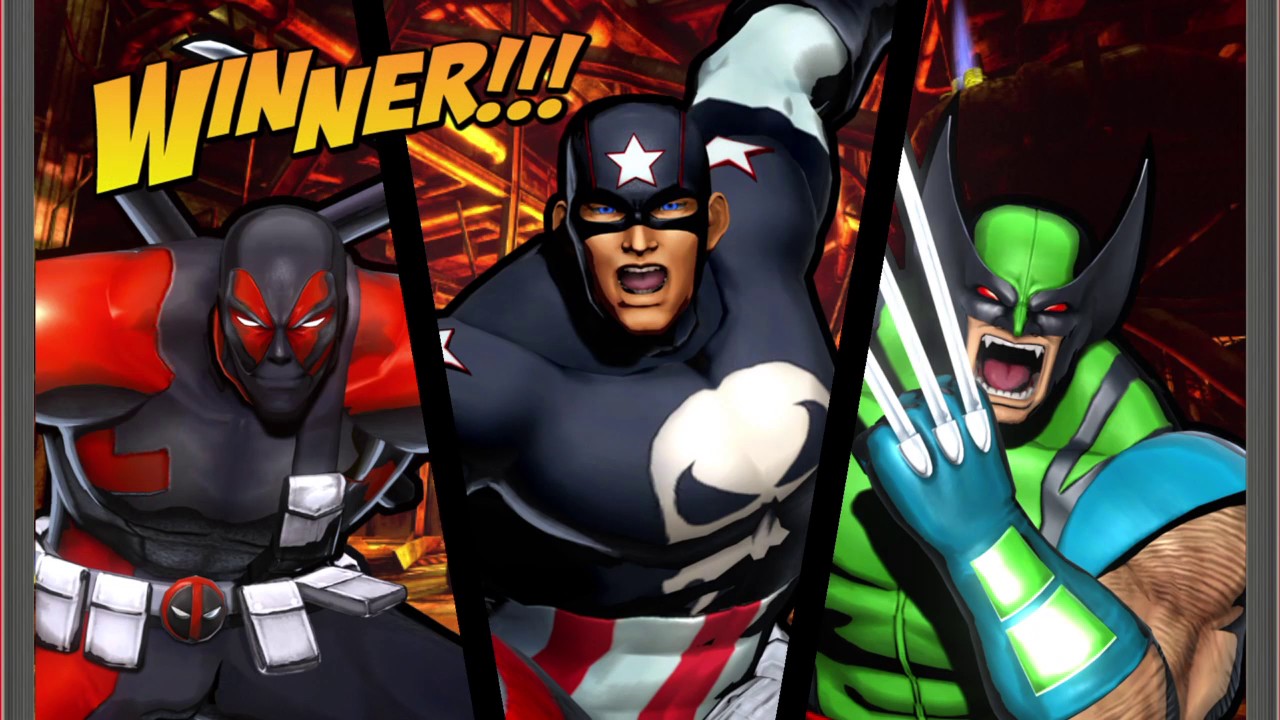 ULTIMATE MARVEL VS. CAPCOM 3 Captain America,Wolverine,Deadpool Gameplay Request