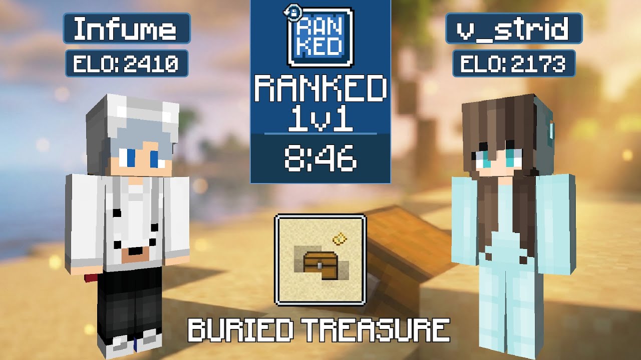 Infume vs v_strid | MCSR Ranked | Buried Treasure Seed