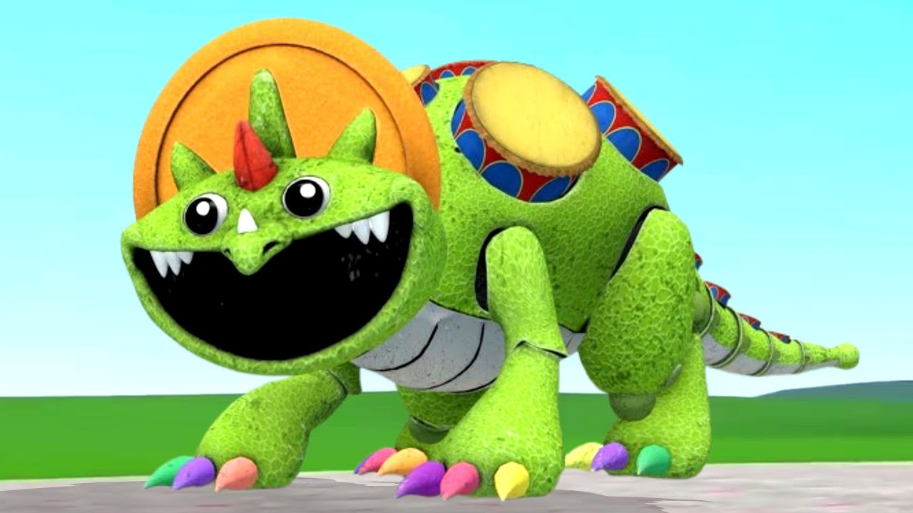 NEW DRUMSERATOPS FROM PIANOSAURUS DINO TOY FAMILY POPPY PLAYTIME 4 FAN MADE In Garry's Mod!