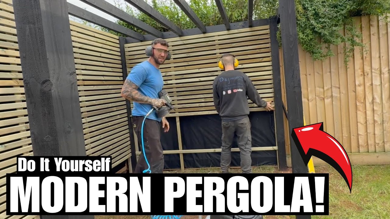 A Glimpse Of How I Installed This Modern Style Pergola
