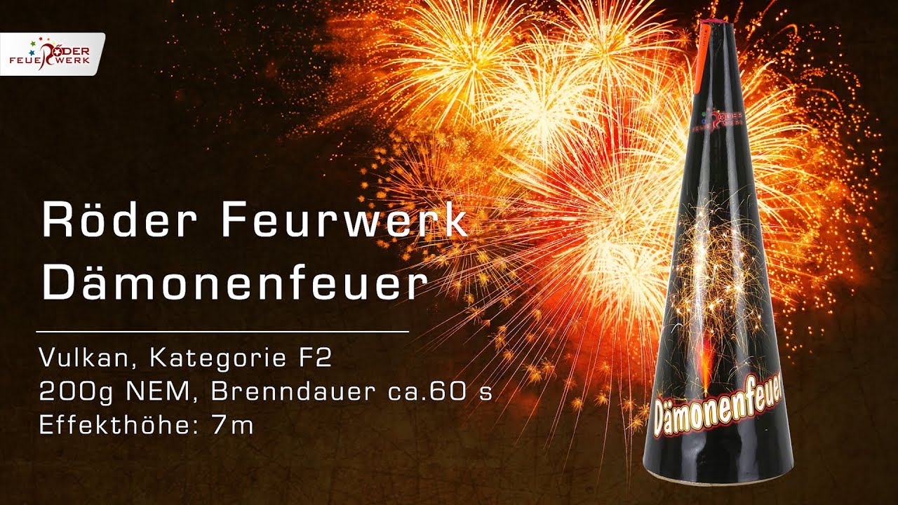 Dämonenfeuer von Röder Feuerwerk