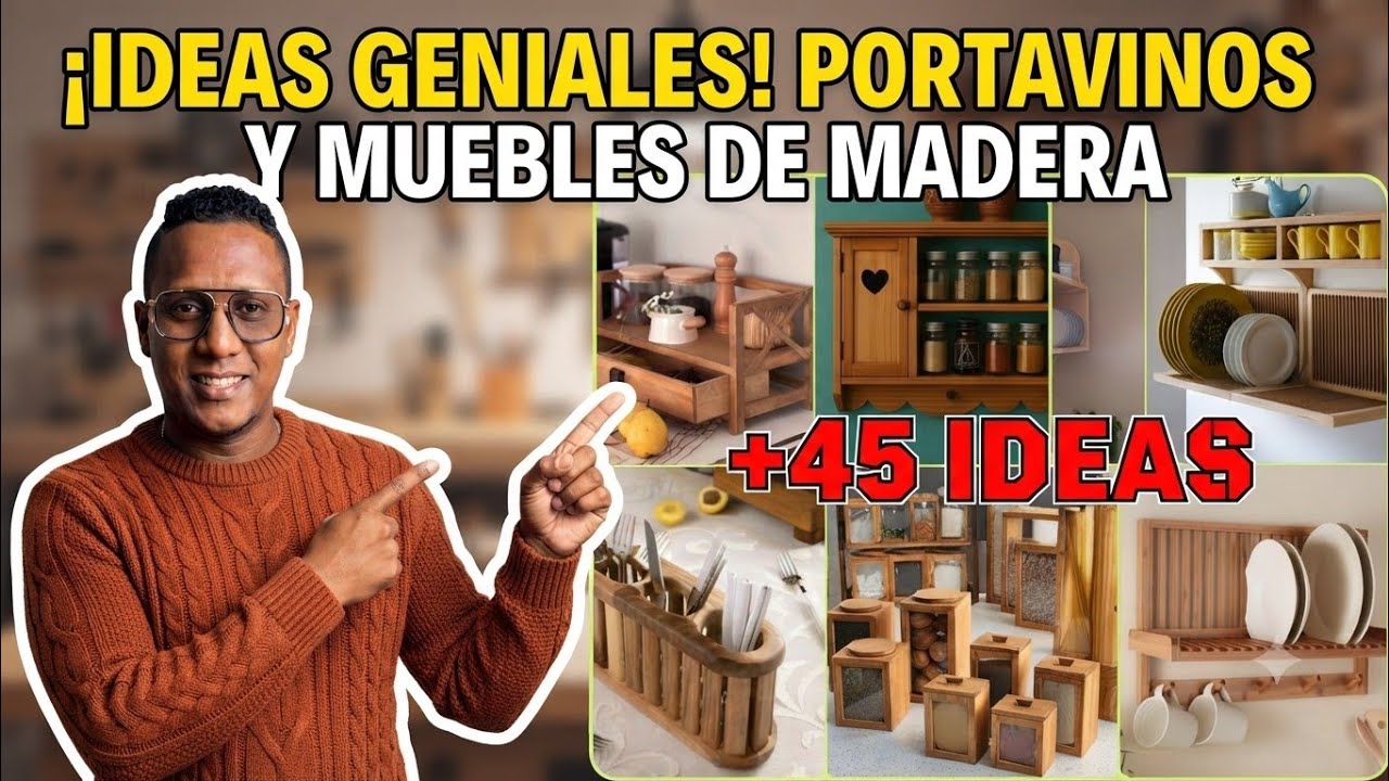 +45 Ideas de madera Para la Cocina que puedes hacer para vender y Generar Ingresos 🔥💰