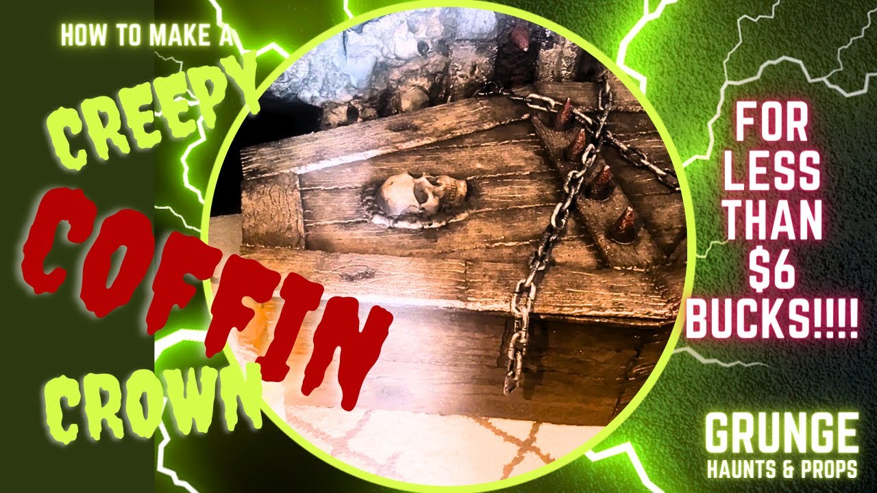 How to Make a Creepy Coffin Lid for Less than $6 Bucks!