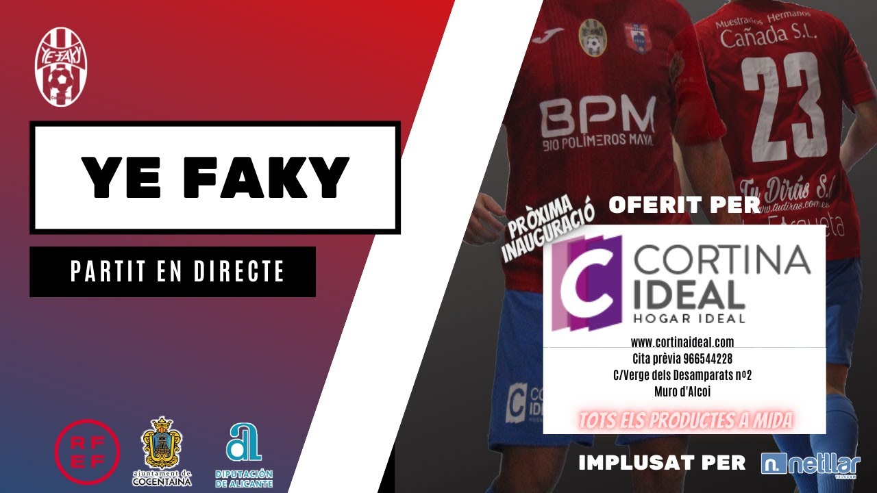 Senior | Jornada 13 | 11/12/21 18:00h | CD Contestano Ye Faky vs Escola Pia Sabadell Futsal